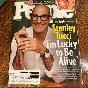 People Magazine - March 21 2022 - Stanley Tucci - The Queen - Brand New!